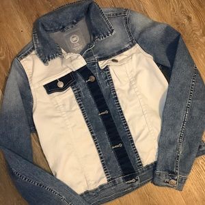 Colorblock Denim Jacket